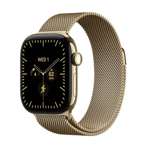 Apple Watch Series 12 42 mm Radiant Gold Titanium, Milanese Loop (Radiant Gold)